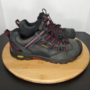 Keen Alamosa Leather Hiking Boots Mens 5 Low Elastic Lace Waterproof Shoes